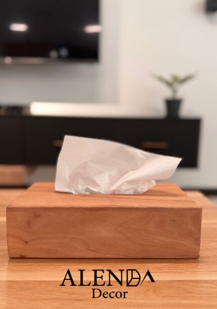 جا دستمال کاغذی چوب راش مستطیل